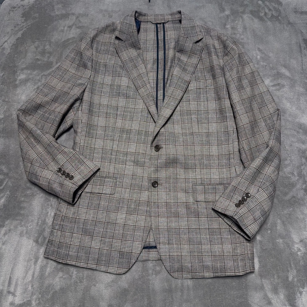 Bonobos Blazer Mens 46L Unstructured T. G. di Fabio Wool Linen Cashmere Athletic